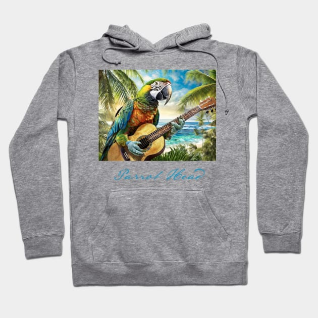 Parrot Head Design Hoodie by CreativePhil